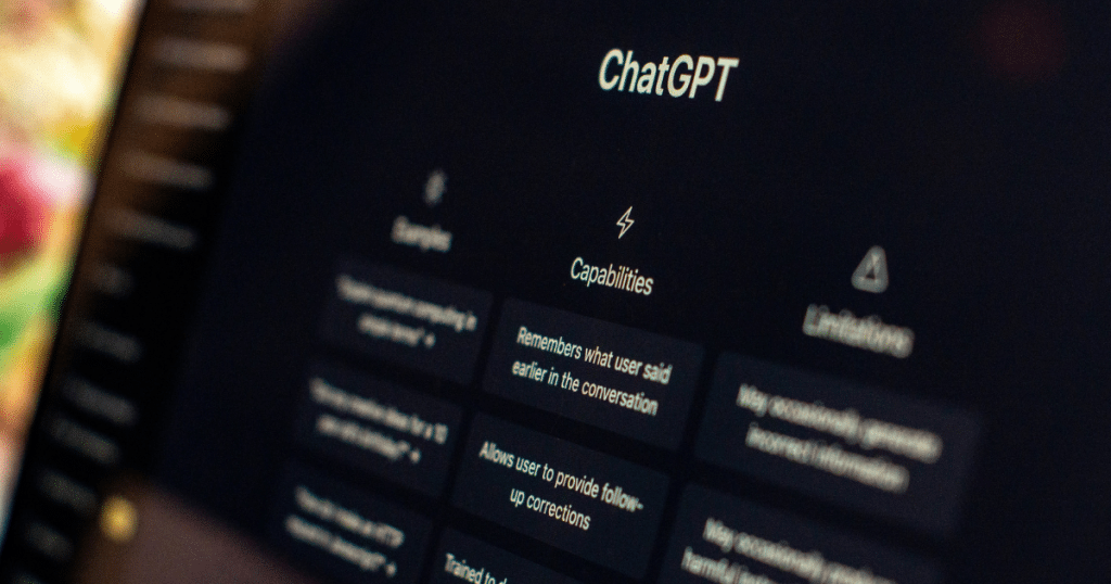 ChatGPT screen